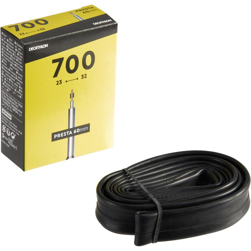 Dętka rowerowa B'twin 700x23/32 wentyl Presta 60 mm
