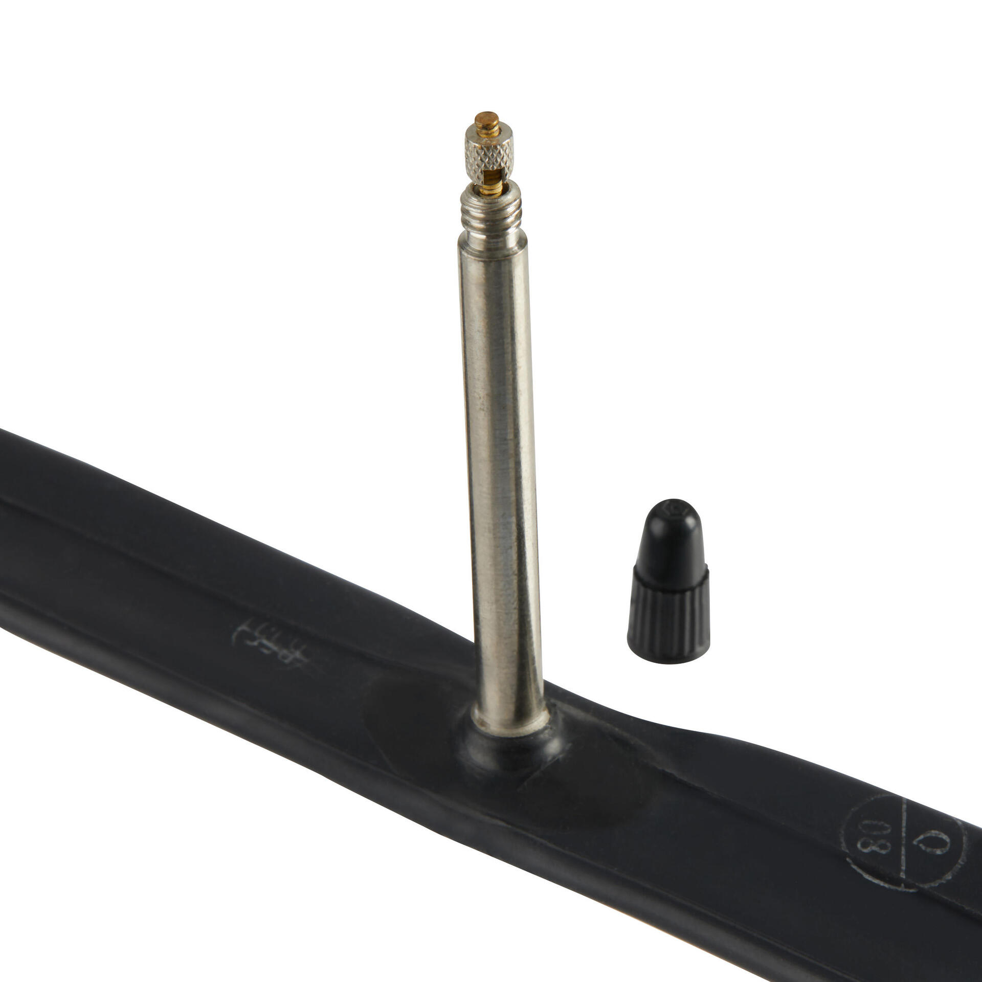 Road Bike Inner Tube Btwin 700 x 23-32 Presta 60mm Black