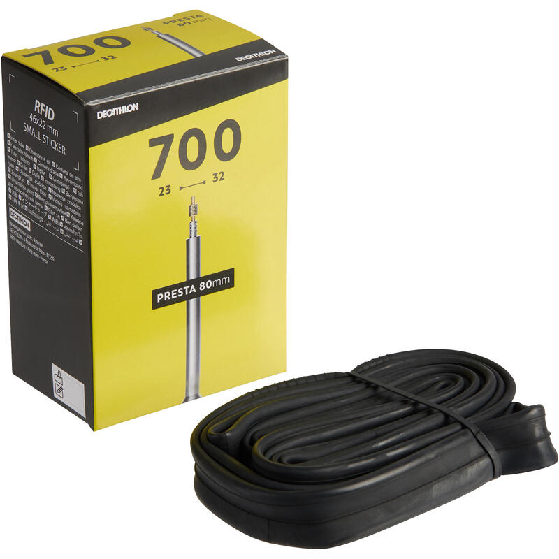 700 × 23/32 80 mm İç Lastik Presta Valf Uyumlu