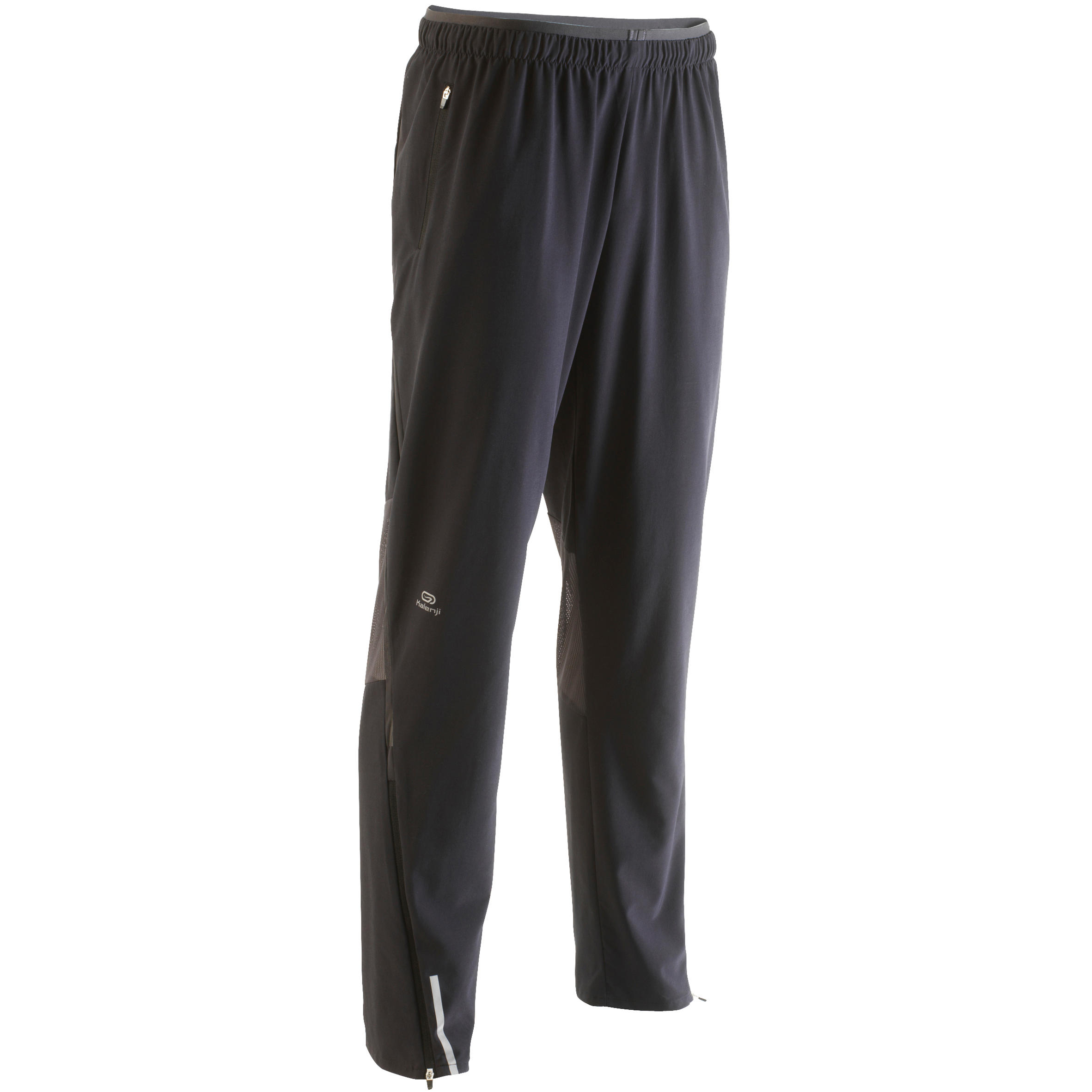 PANTALÓN DE RUNNING HOMBRE KIPRUN NEGRO AMARILLO Kalenji Decathlon