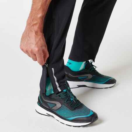KIPRUN MEN'S BREATHABLE RUNNING TROUSERS - BLACK