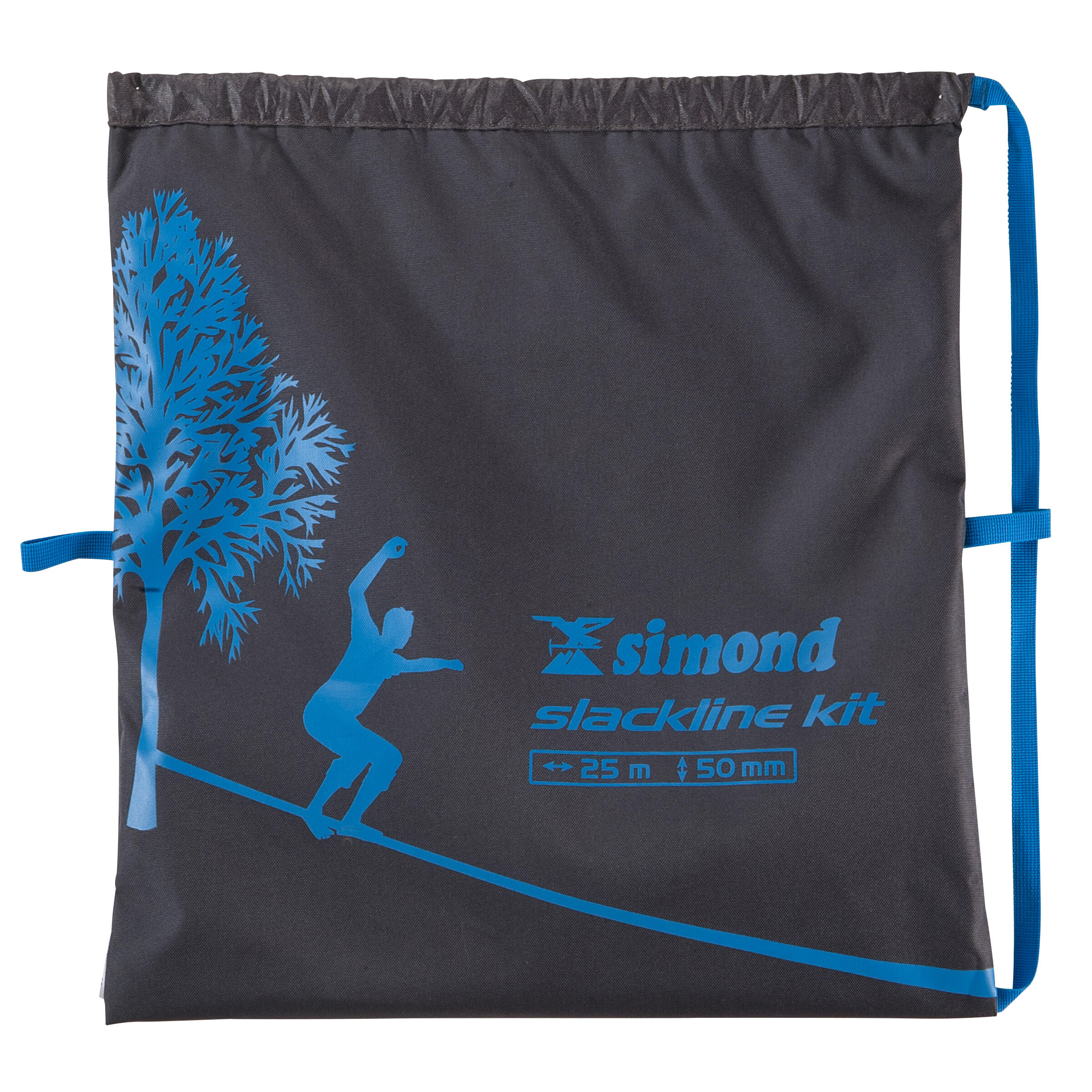 Slackline 25 m - bleu - SIMOND