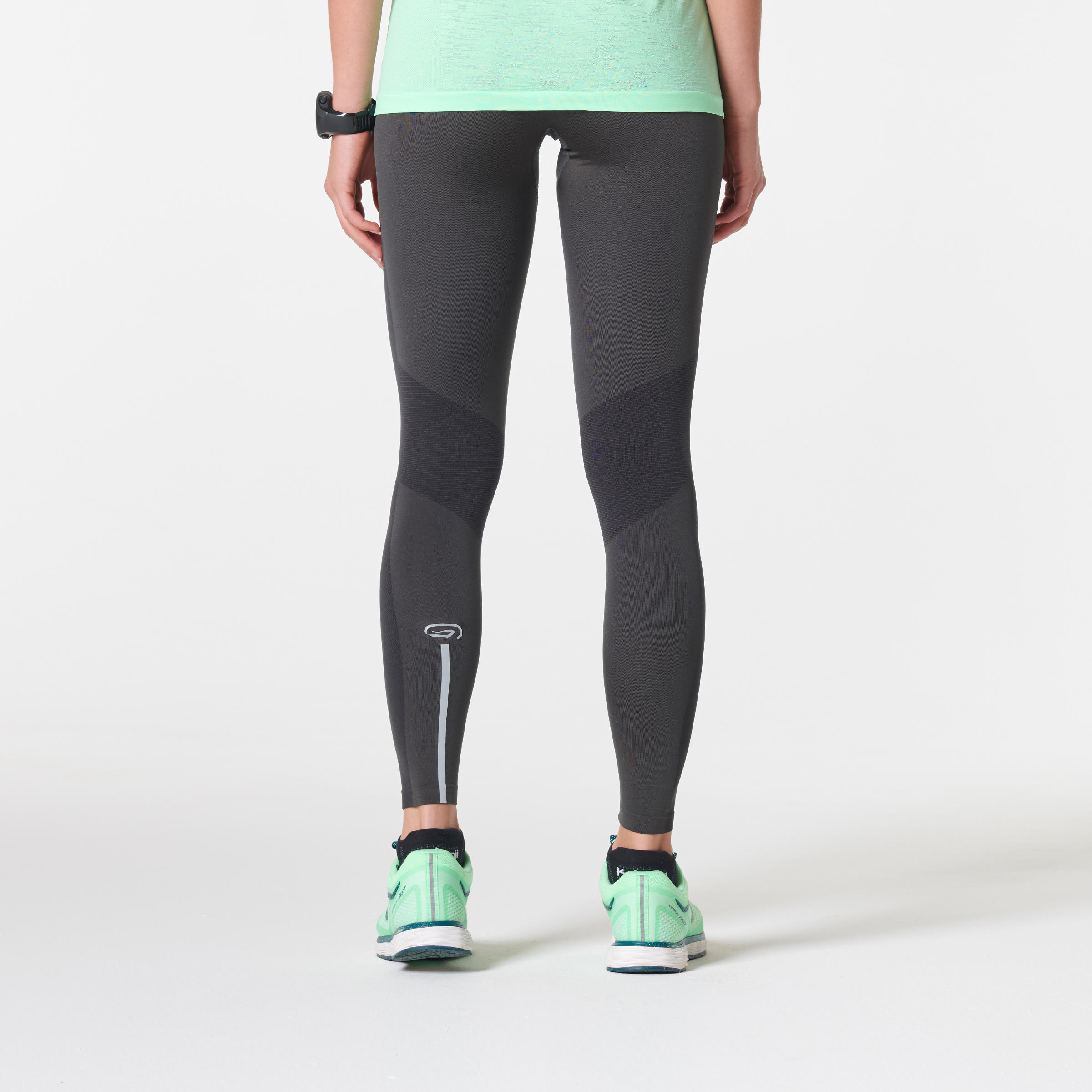 RUNNING TIGHTS - DARK GREY - Decathlon