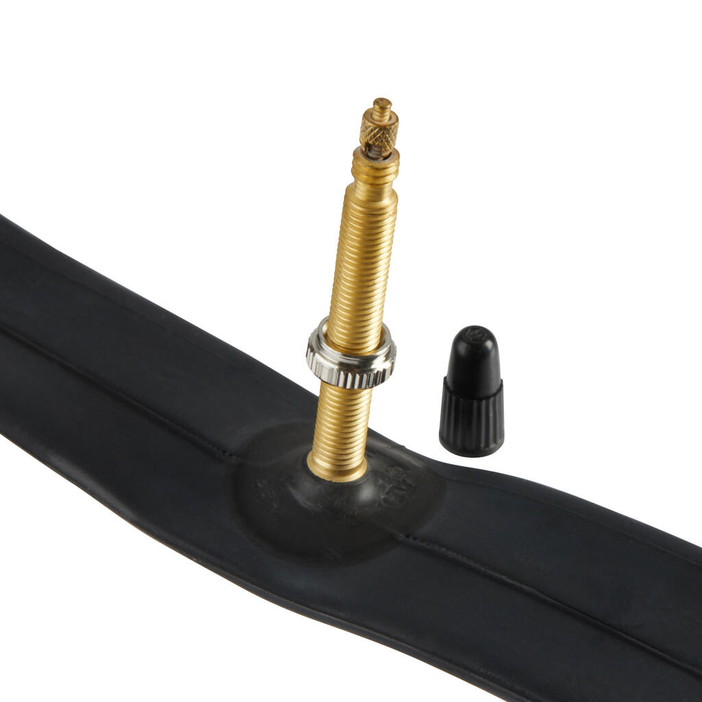 Neumático bicicleta rin 700 válvula presta 48 mm - negro