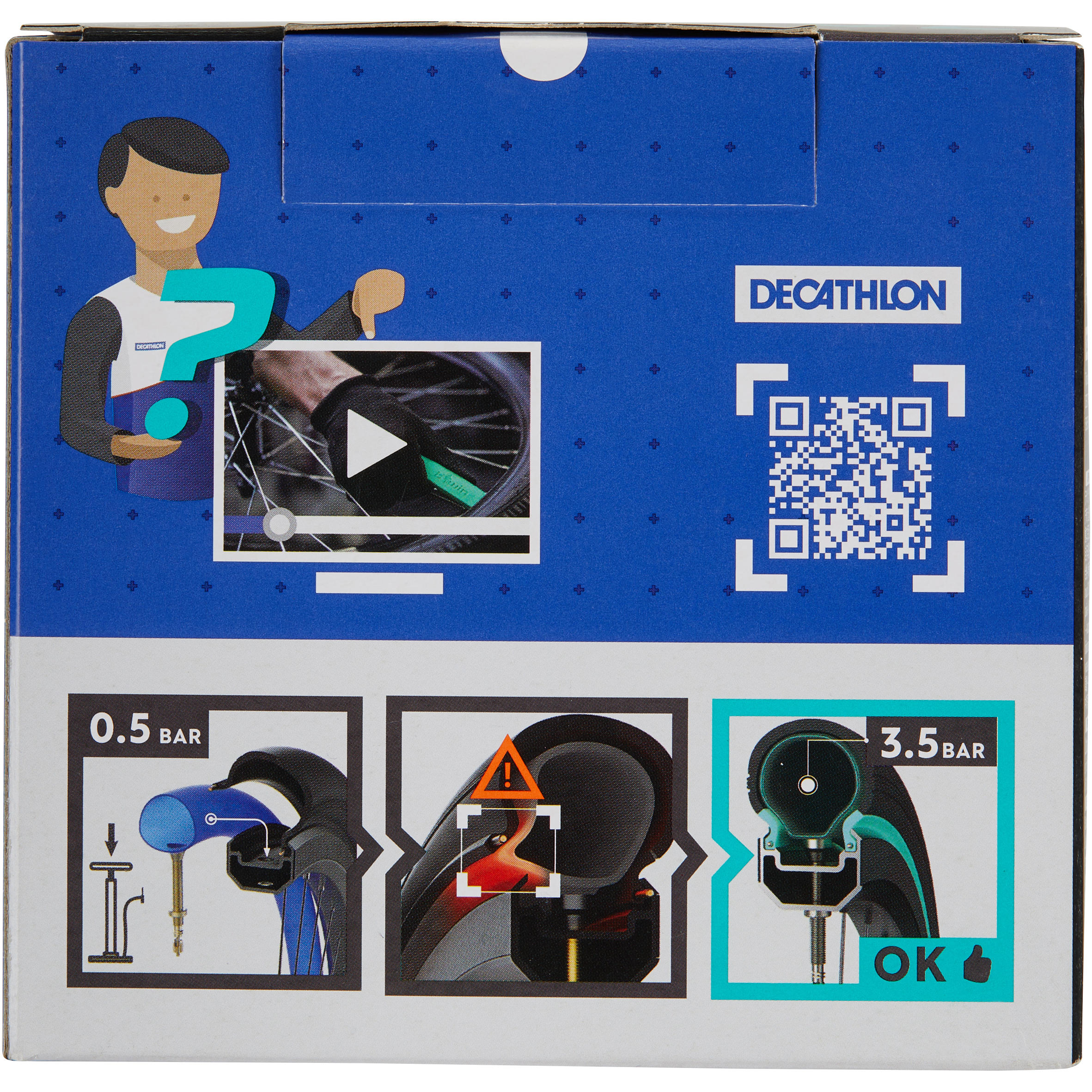CHAMBRE A AIR 27,5x1,70/2,20 AUTO REPARANTE VALVE PRESTA 60 MM 4/6