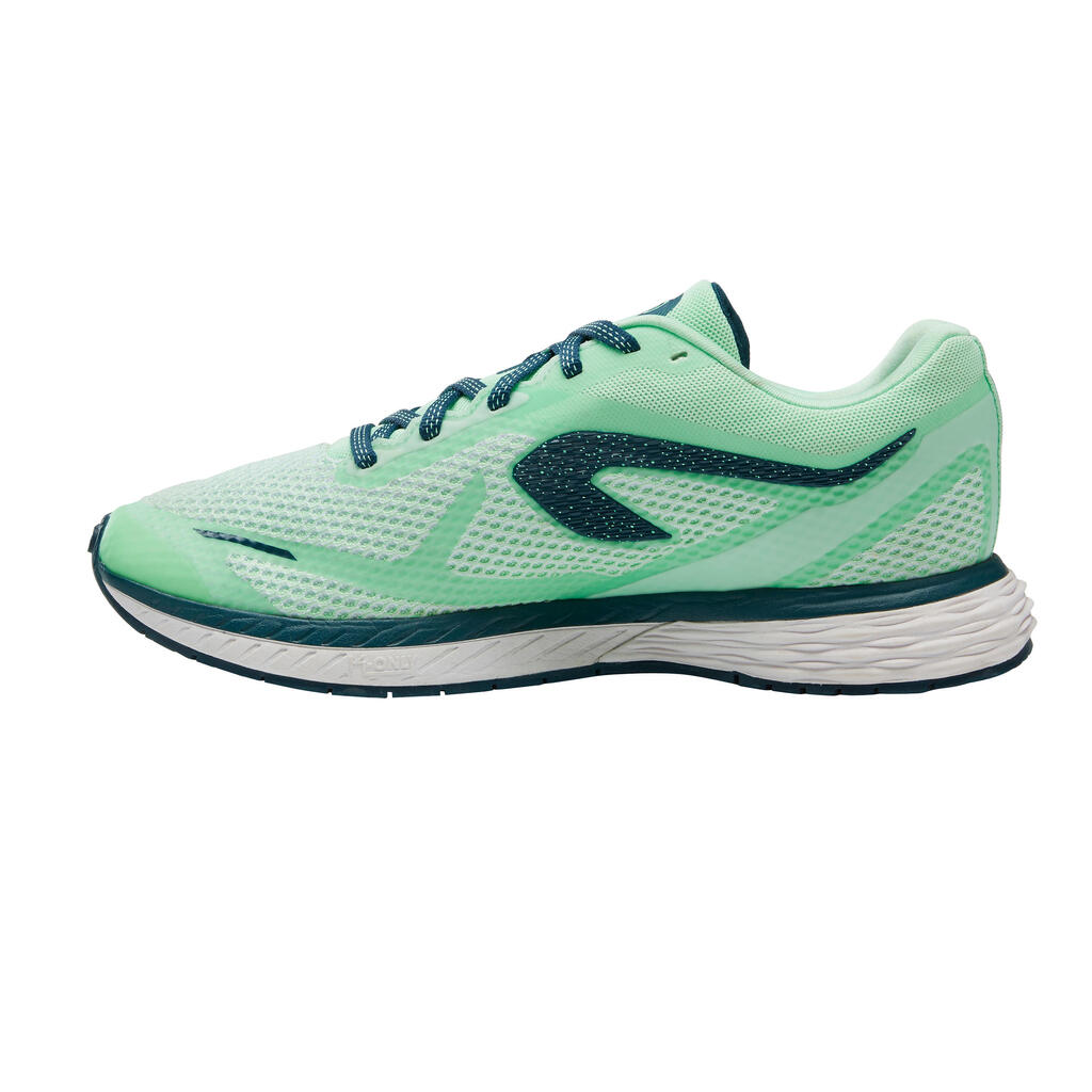 KALENJI KIPRUN FAST WOMEN'S RUNNING SHOES GREEN