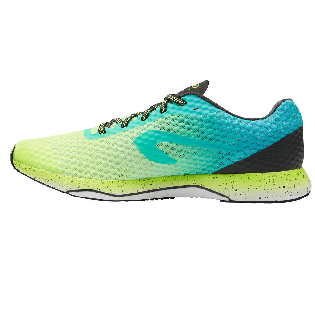 KIPRUN ULTRALIGHT MEN'S RUNNING SHOES - GREEN/YELLOW