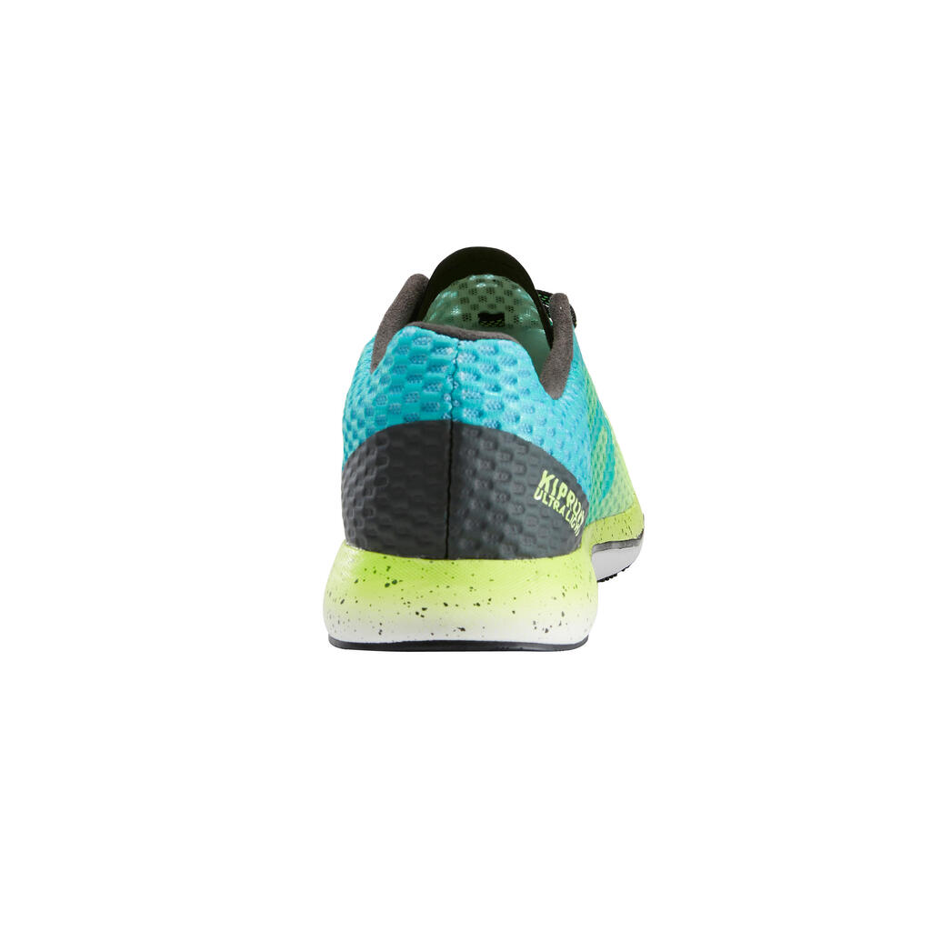 KIPRUN ULTRALIGHT MEN'S RUNNING SHOES - GREEN/YELLOW