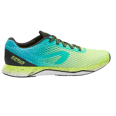 KIPRUN ULTRALIGHT MEN'S RUNNING SHOES - GREEN/YELLOW - Decathlon