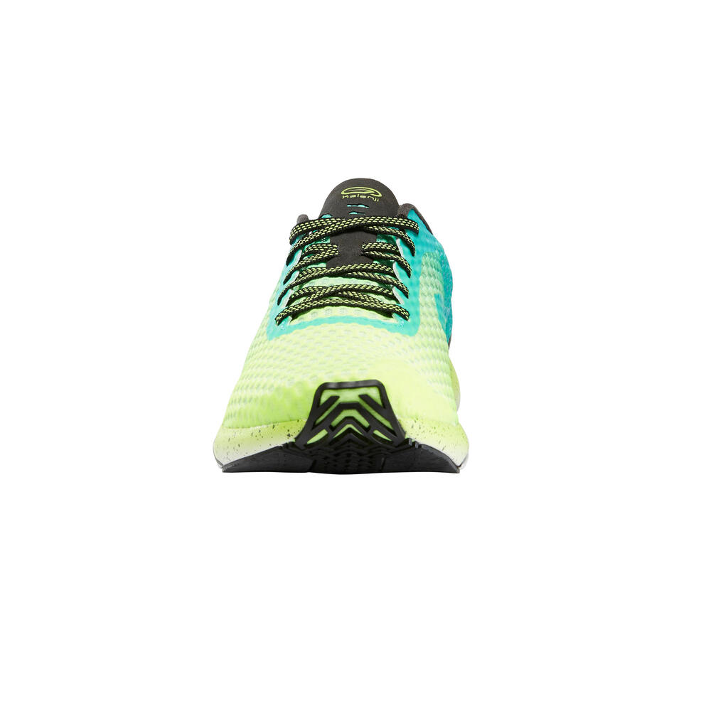 KIPRUN ULTRALIGHT MEN'S RUNNING SHOES - GREEN/YELLOW