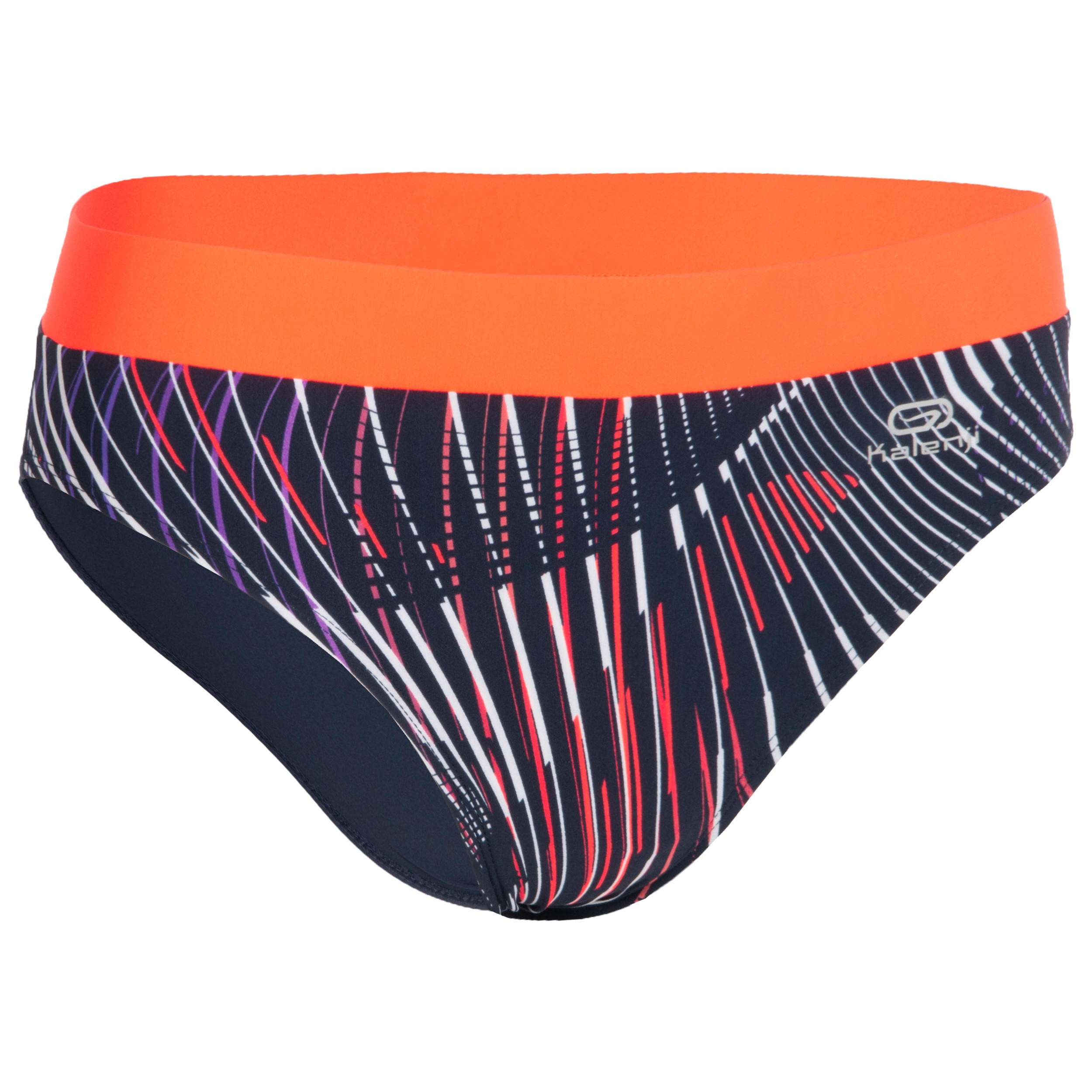 culotte d'athletisme femme bleue et orange - kalenji