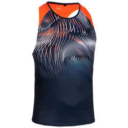 CAMISETA DE ATLETISMO HOMBRE AZUL Y NARANJA KALENJI | Decathlon
