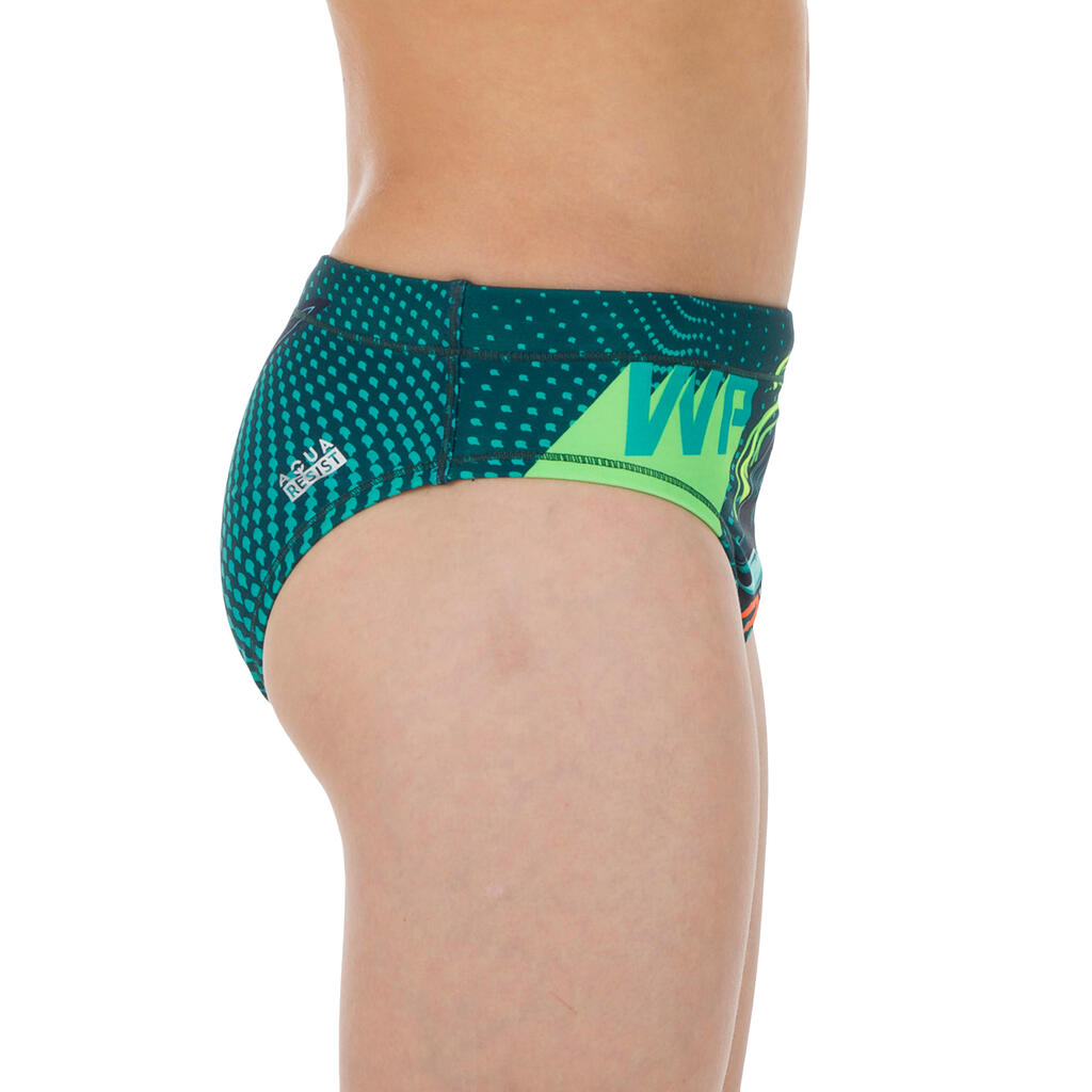 BOYS' WATER POLO SWIM BRIEFS - SPACE BLUE