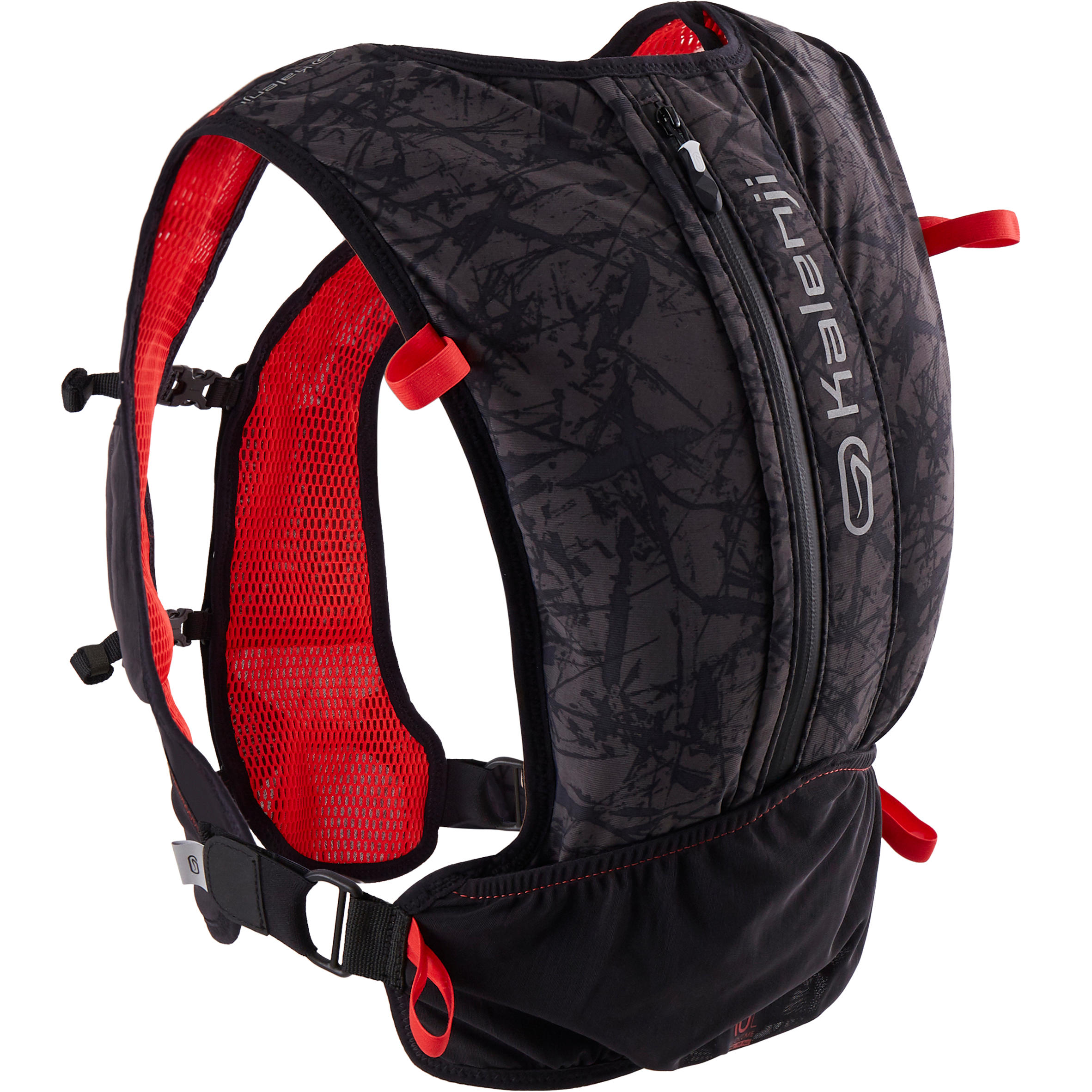 10L TRAIL RUNNING BAG UNISEX BLACK AND RED