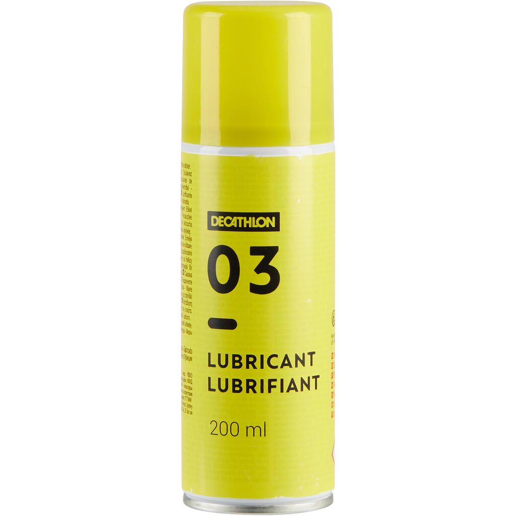 Velosipēdu eļļas aerosols sausam laikam
