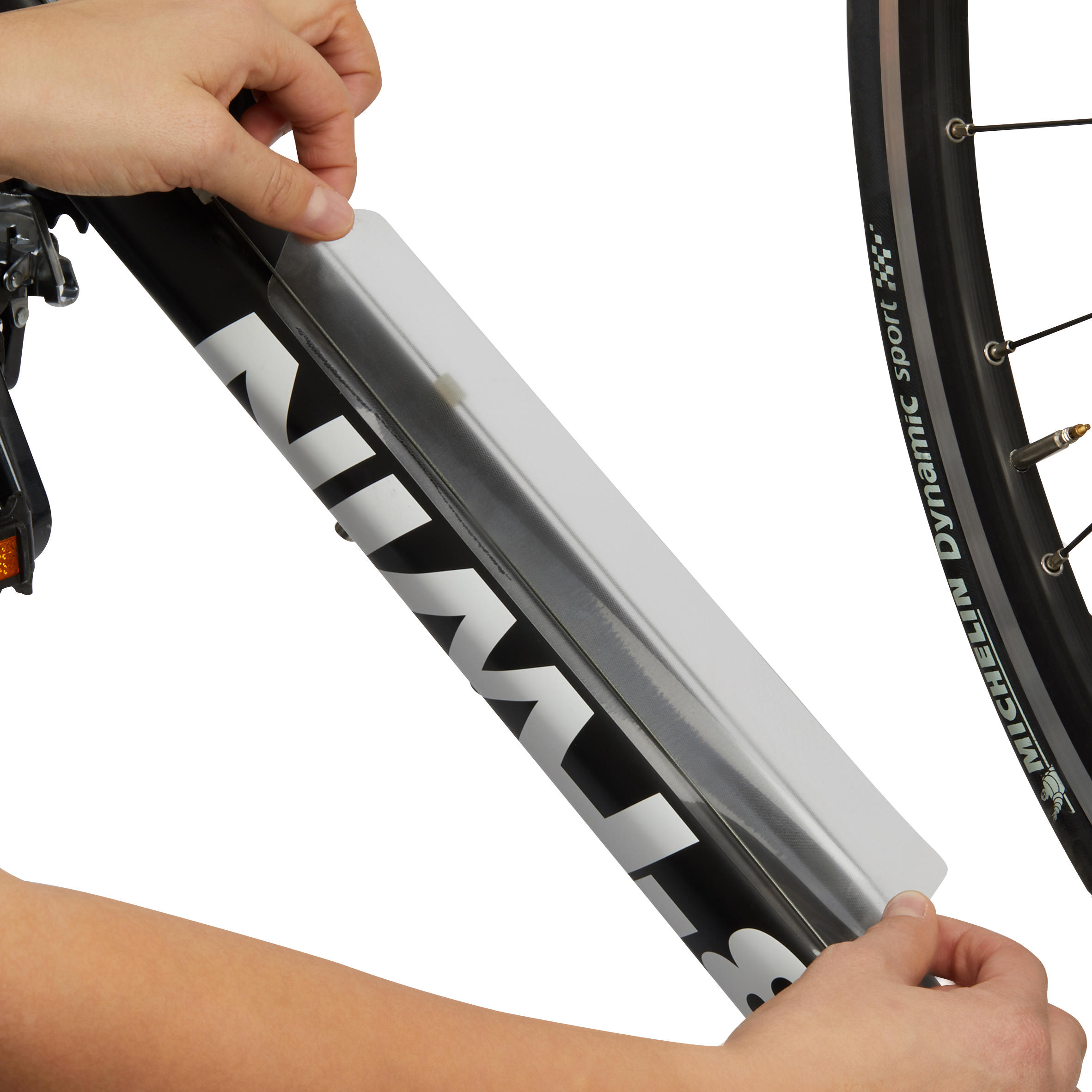 Protection transparente pour cadre de vélo - DECATHLON