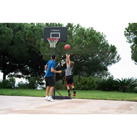 Basketball Hoop with Adjustable Stand (from 2.20 to 3.05m) B100 - Black