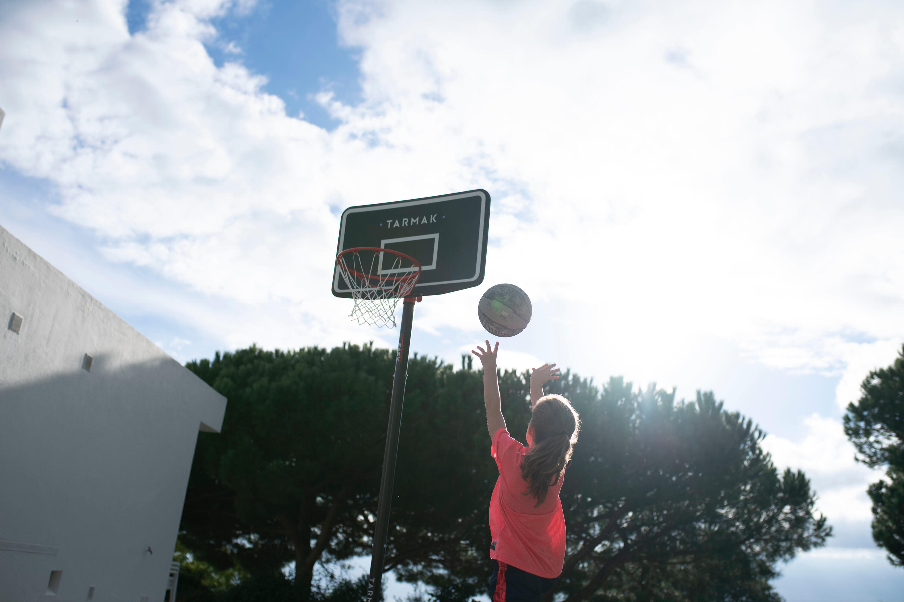 Gebraucht - Basketballkorb mit Ständer mobil höhenverstellbar 2,20 - 3,05 m –... 13/14