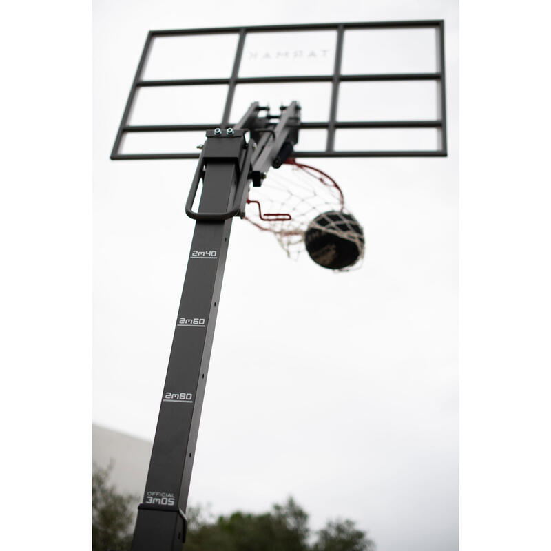 Panier de basket enfant/adulte B900. 2,40m à 3,05m. Se règle et se range en 2mn.