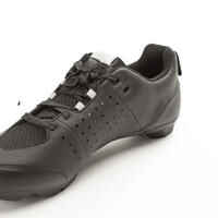 Zapatillas Ciclismo Gravel Carretera SPD GRVL 500 Negro Cordones