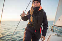 Segeljacke Wasserdicht Winddicht Sailing 500 Damen marineblau