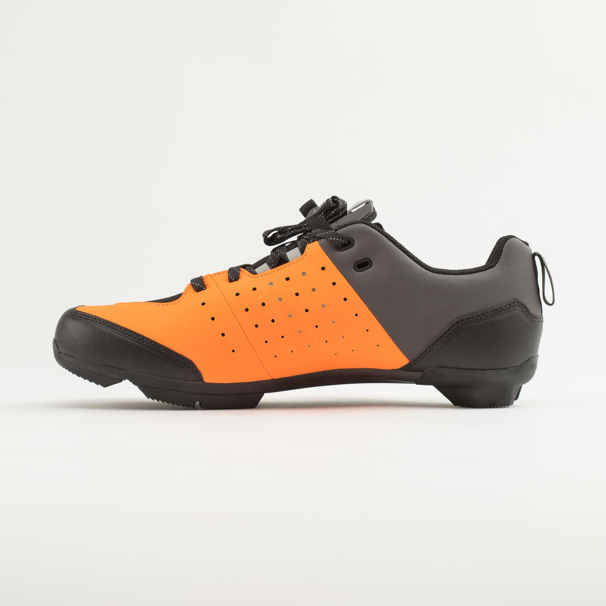 VELO Chaussures de Boxe pour Homme Noir Orange