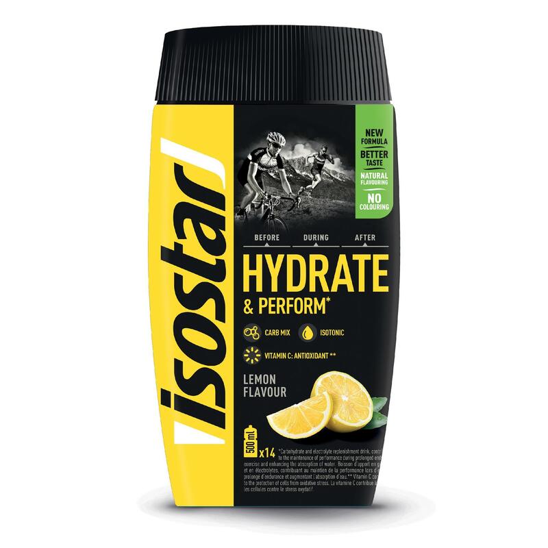 Poeder voor isotone dorstlesser Hydrate & Perform citroen 560 g