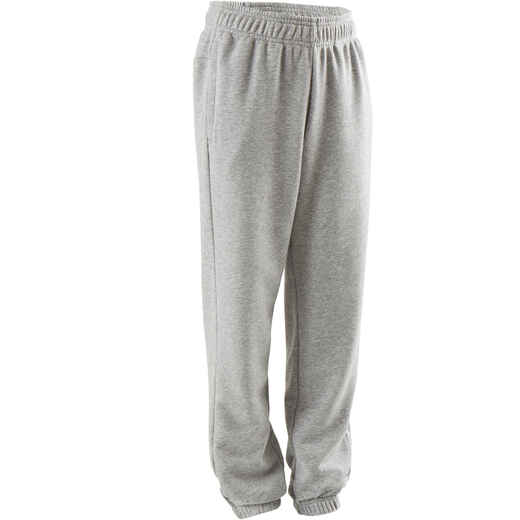 
      Boys' Gym Bottoms - Grey with Logo on the Leg
  