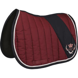Tapis de selle équitation cheval JUMP bordeaux