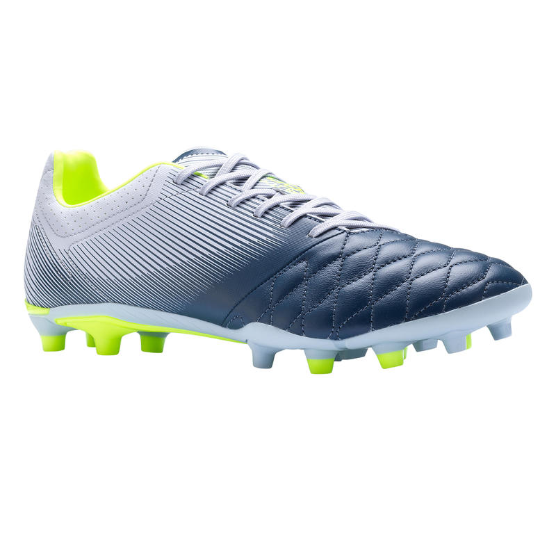 Tenis de fútbol para terrenos secos para adulto Agility 700 piel FG gris Tenis de fútbol para terrenos secos para adulto Agility 700 piel FG gris