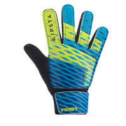 First Kids' Football Goalkeeper Gloves - Blue/Yellow