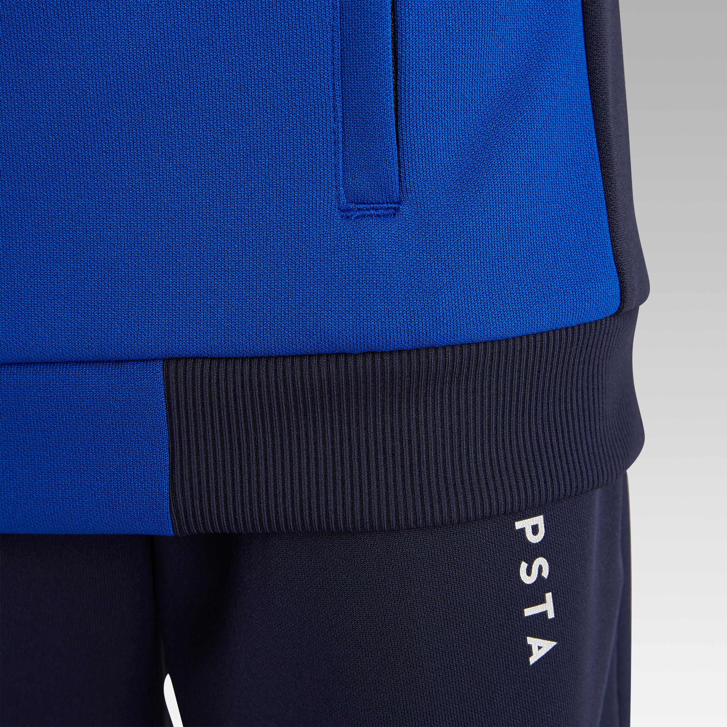 Chaqueta de Fútbol Con Cremallera Kipsta T100 niños azul 10/11