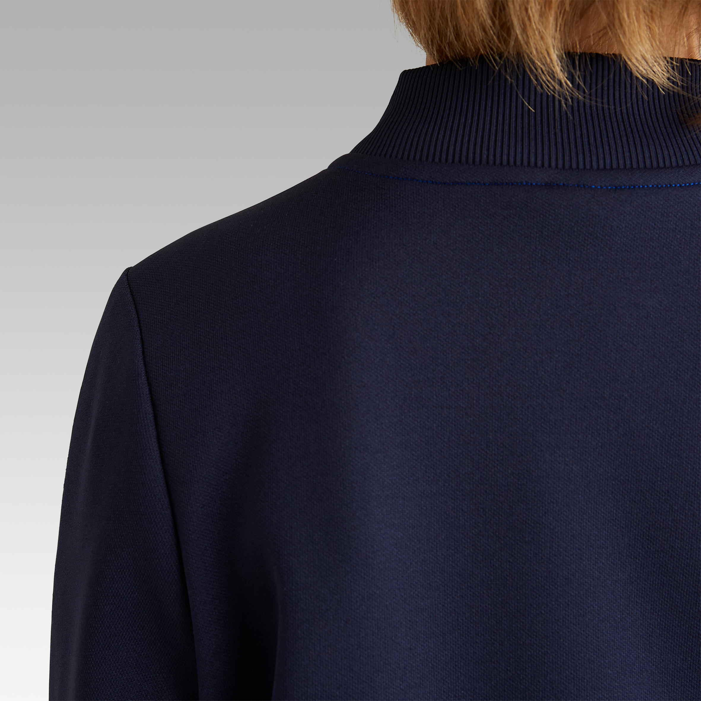 Chaqueta de Fútbol Con Cremallera Kipsta T100 niños azul 7/11