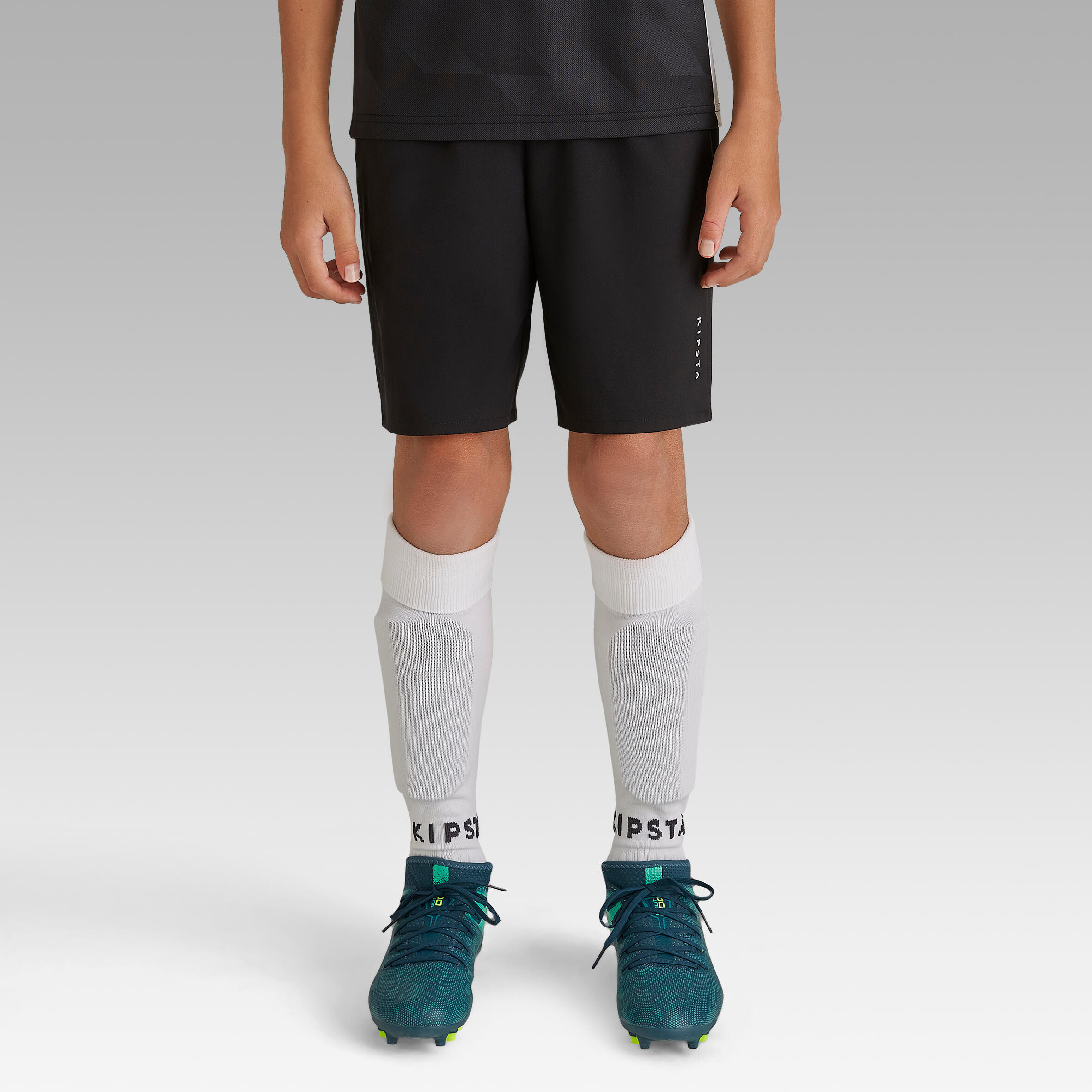 Voetbalbroekje kind Viralto Club zwart 2/8