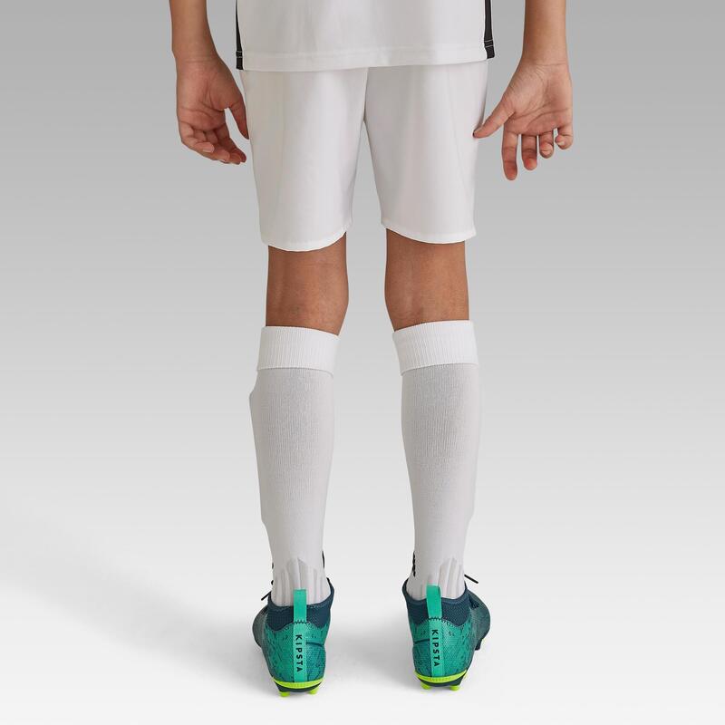 Pantaloncini calcio bambino F500 bianchi