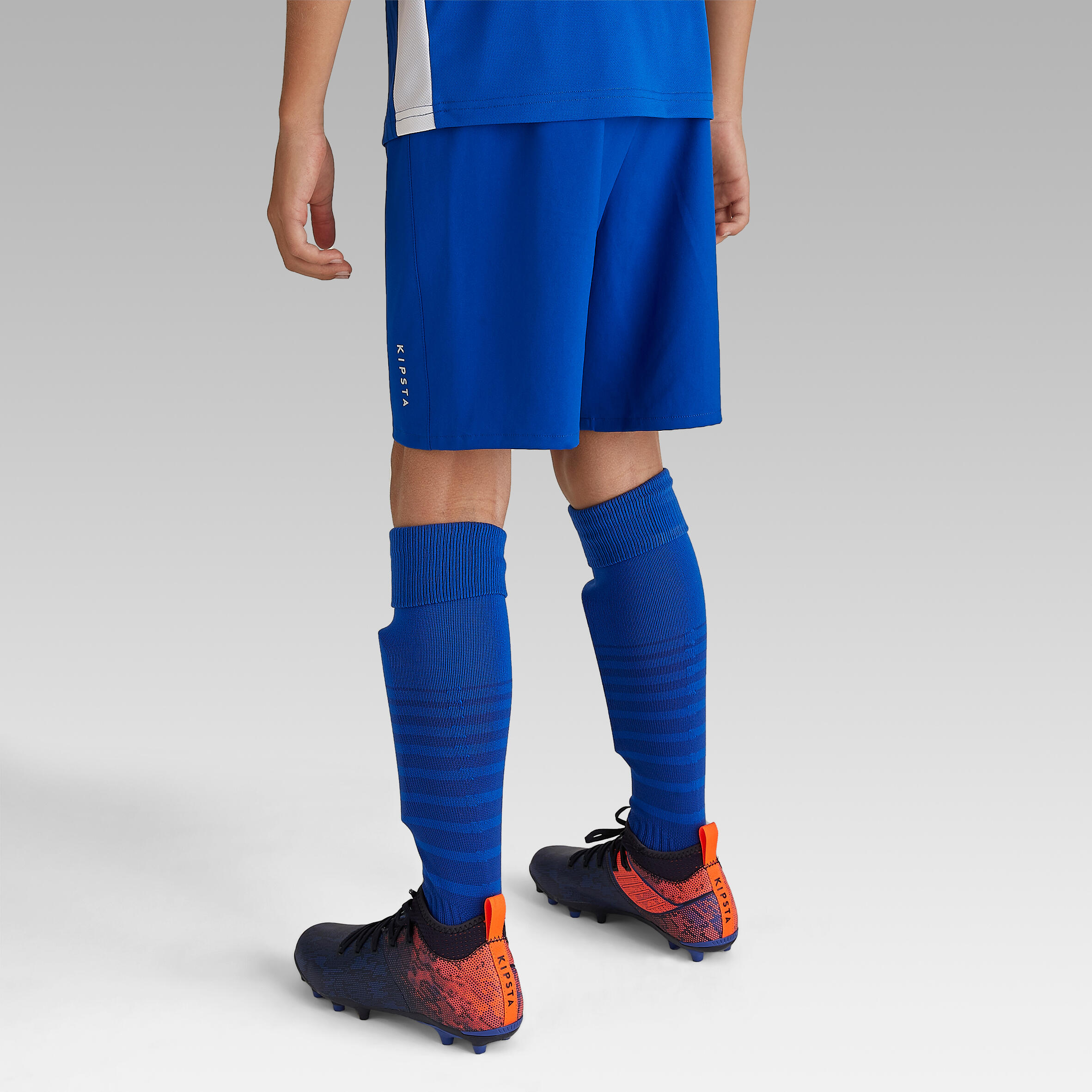 F500 Kids Football Shorts - Blue 5/8