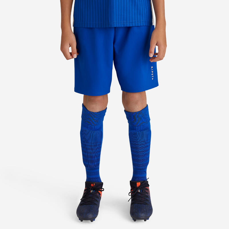 Pantaloncino calcio junior F500 nero-blu