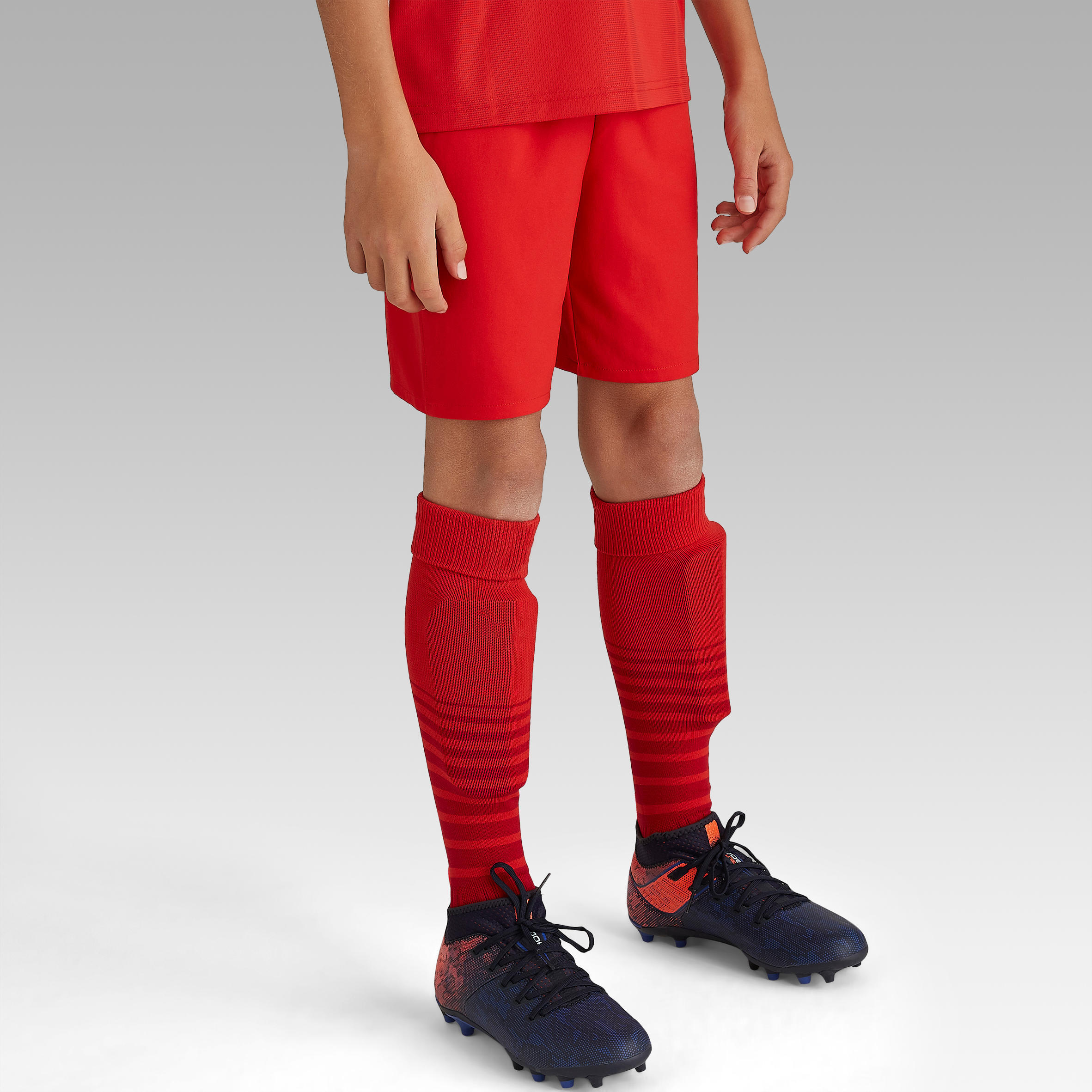 F500 Kids Football Shorts - Red 3/8