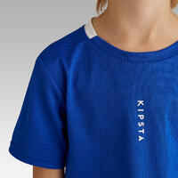 Camiseta de Fútbol Niños Kipsta F100 azul