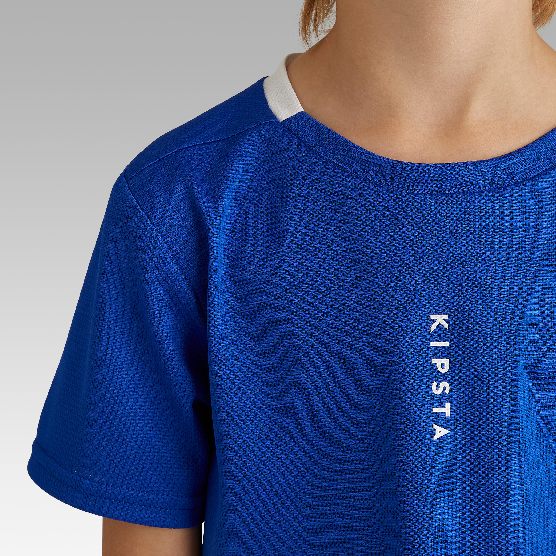 F100 Kids' Football Shirt - Indigo Blue 6/8