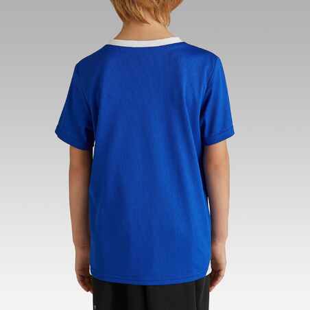 חולצת כדורגל F100 לילדים - כחול 