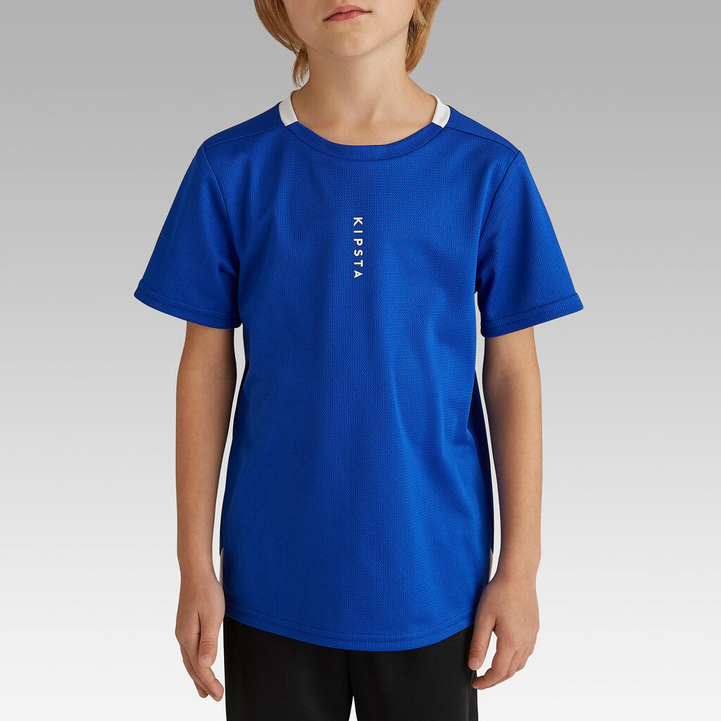 Fußballtrikot F100 Kinder indigoblau