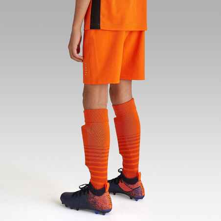 Vaikiški futbolo šortai „F500“, oranžiniai