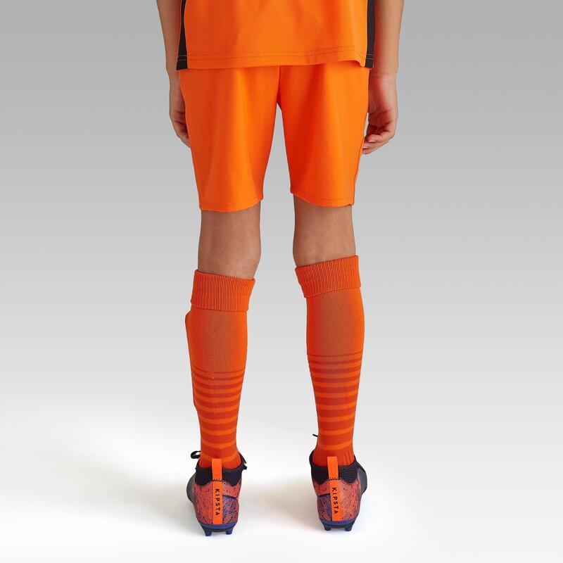 Gyerek rövidnadrág futballhoz VIRALTO CLUB, narancssárga 