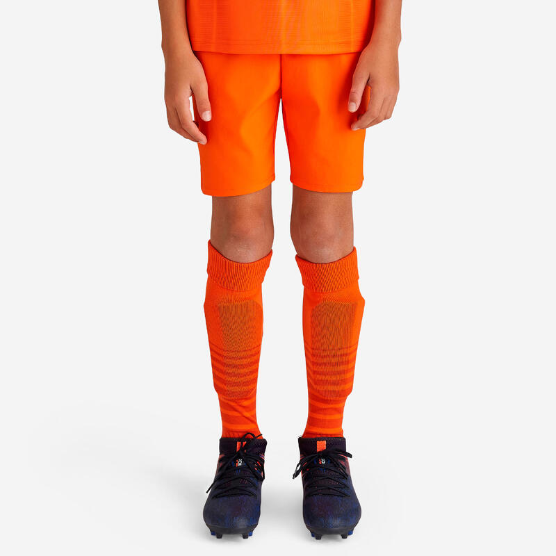 Dětské fotbalové kraťasy F500 oranžové
