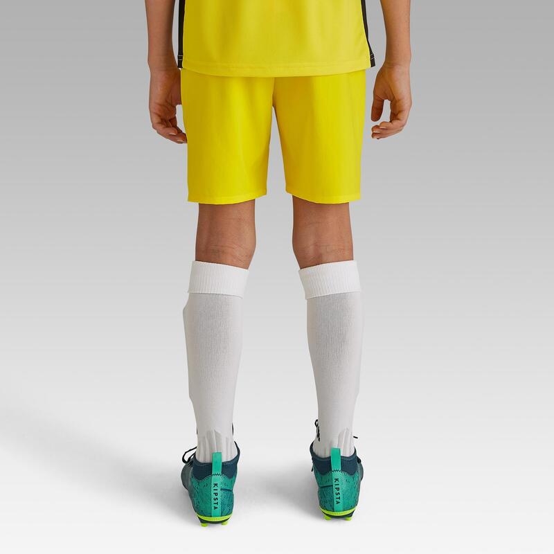 Pantaloncino calcio junior F500 gialli