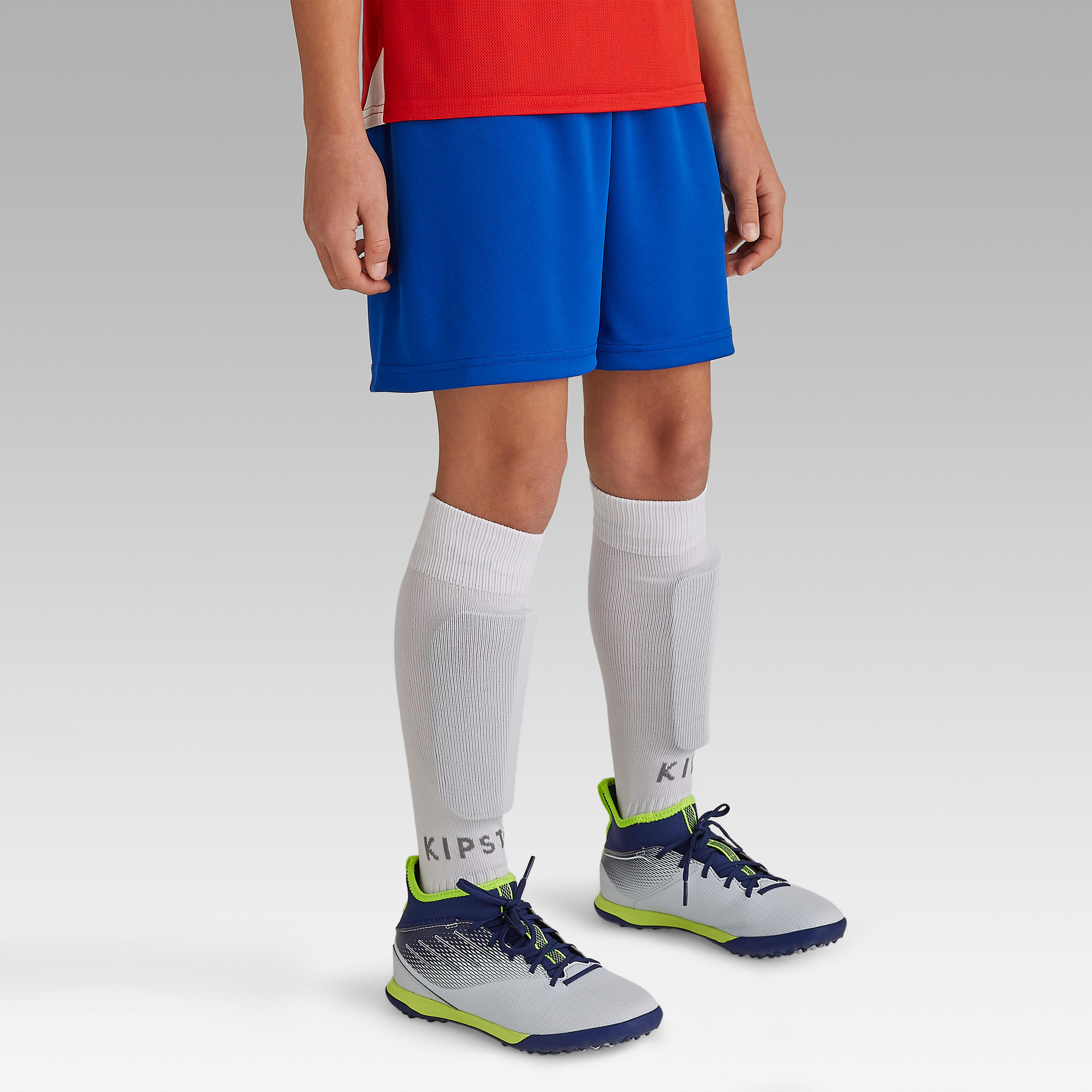 Kids' Soccer Shorts - F 100 Blue - KIPSTA