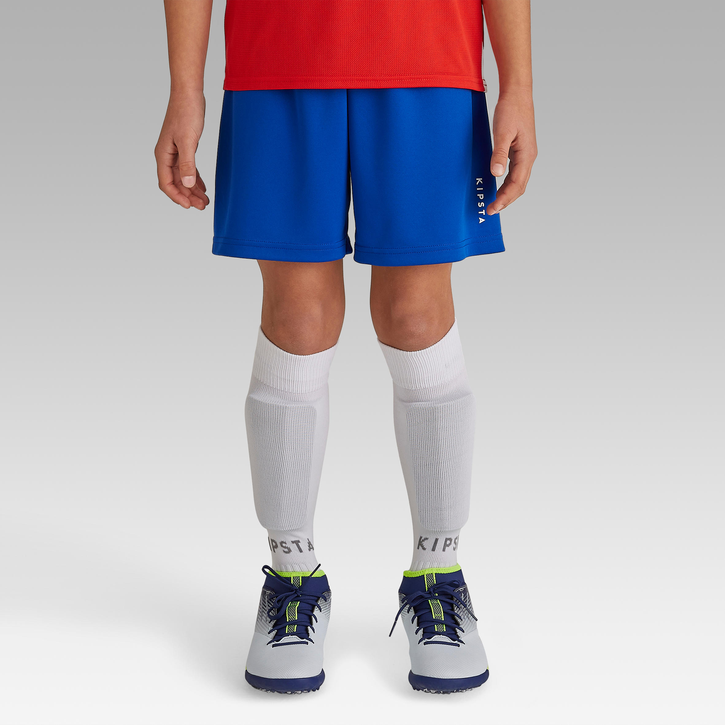 Kids' Soccer Shorts - F 100 Blue - KIPSTA