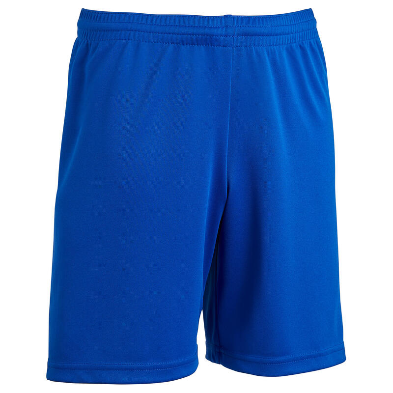 兒童款足球短褲F100 - 藍色