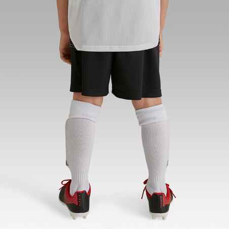F100 Kids' Football Shorts - Black